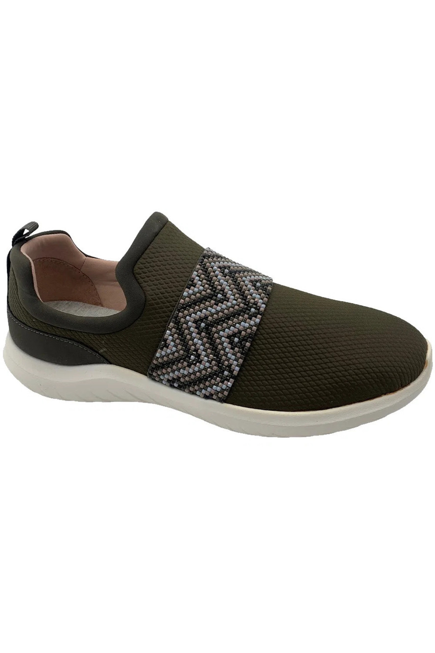CLOUDSTEPPERS by Clarks Nova Way Slip-On Sneaker Dark Olive - Medium